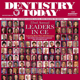 Dentistry Today 2020 CE Leaders